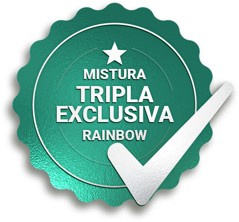 Mistura tripla exclusiva Rainbow
